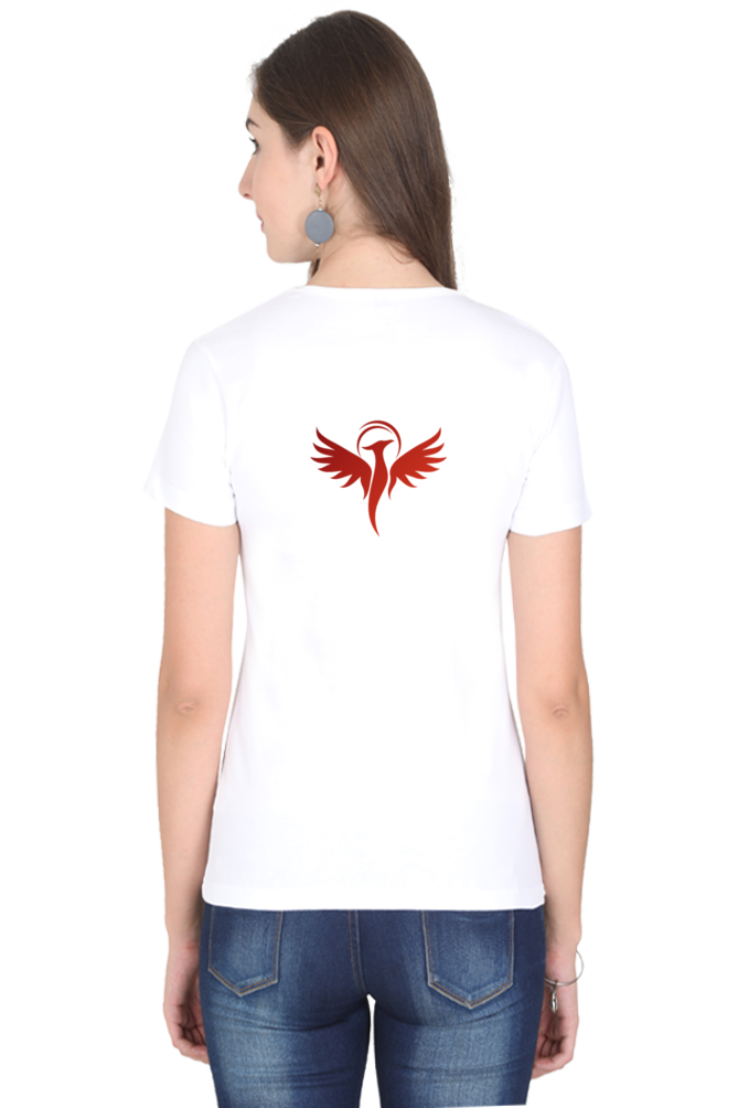 "Embrace Transformation with our Phoenix-Themed Women's T-Shirt!"