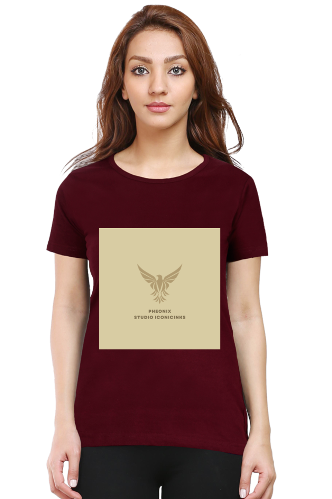 "Embrace Transformation with our Phoenix-Themed Women's T-Shirt!"