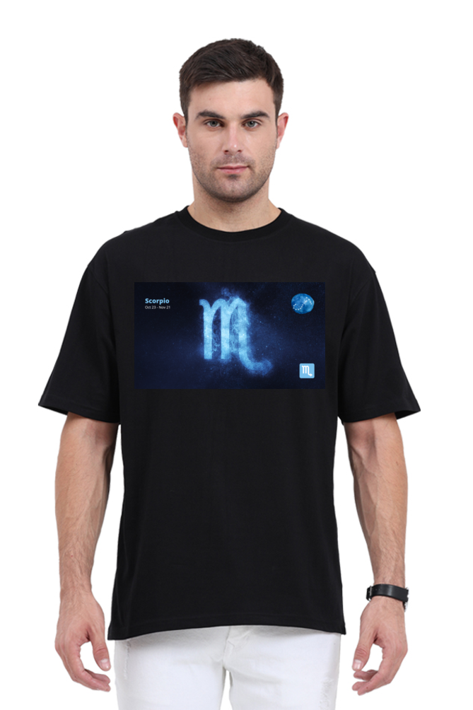 Modernistic Zodiac-Themed Men's T-Shirt