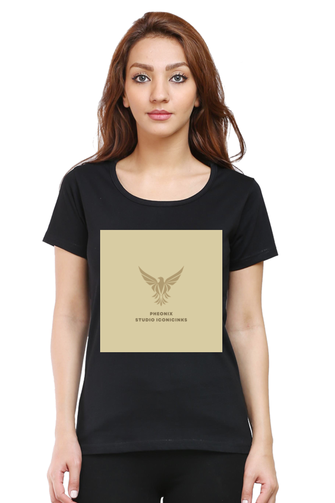 "Embrace Transformation with our Phoenix-Themed Women's T-Shirt!"