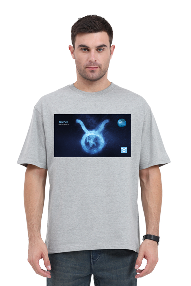 Modernistic Zodiac-Themed Men's T-Shirt