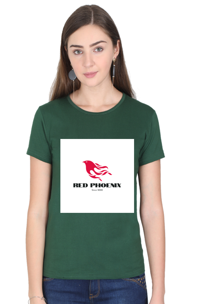 "Embrace Transformation with our Phoenix-Themed Women's T-Shirt!"