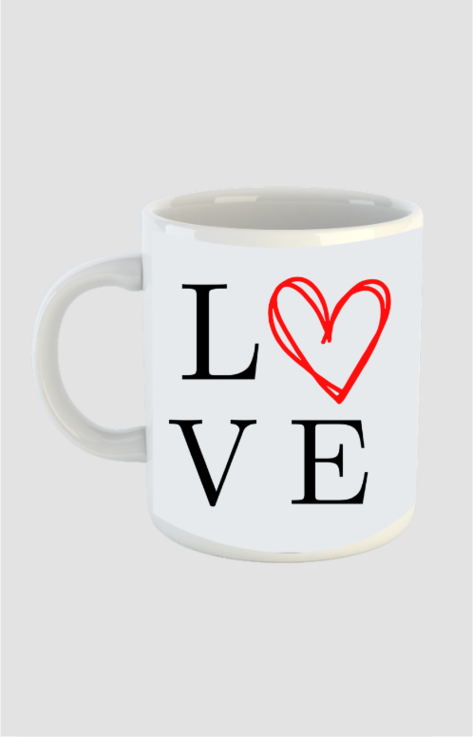 Elegant Ceramic Coffee Mug with Artistic Design