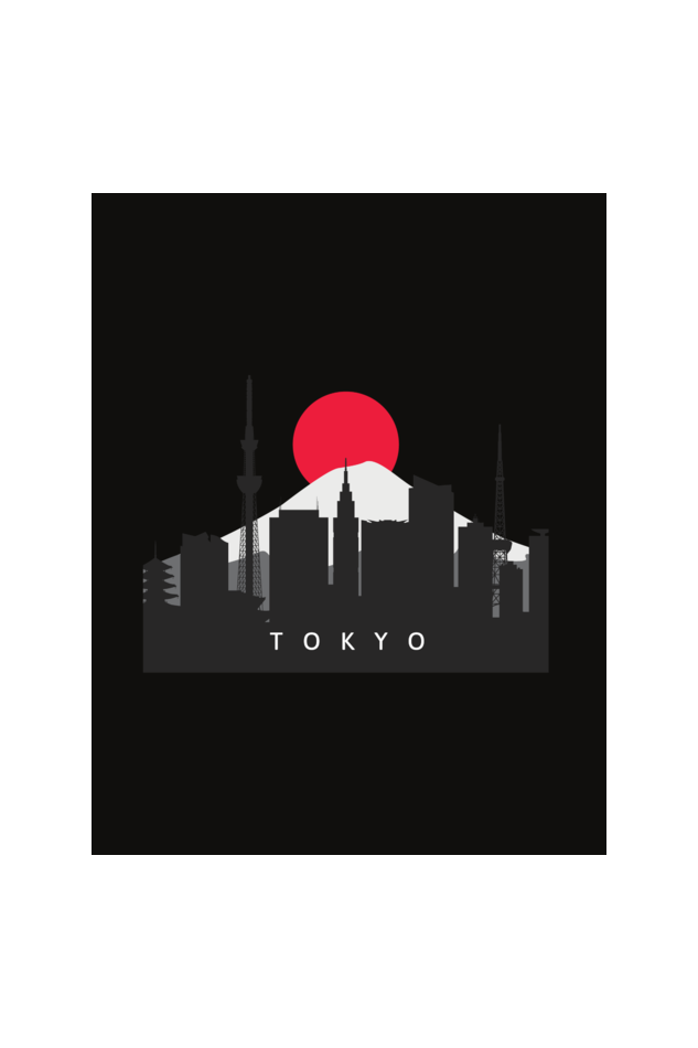 "Experience the Spirit of Tokyo with Our Tokyo Theme T-Shirt!"