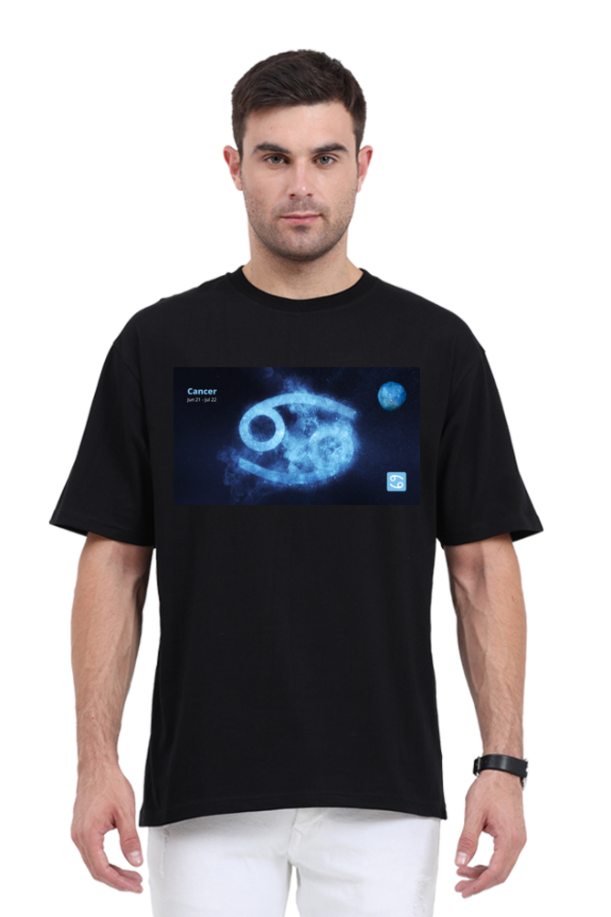 Modernistic Zodiac-Themed Men's T-Shirt