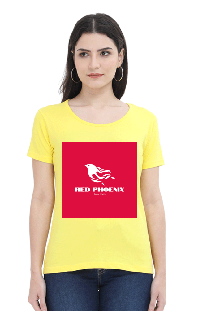 "Embrace Transformation with our Phoenix-Themed Women's T-Shirt!"