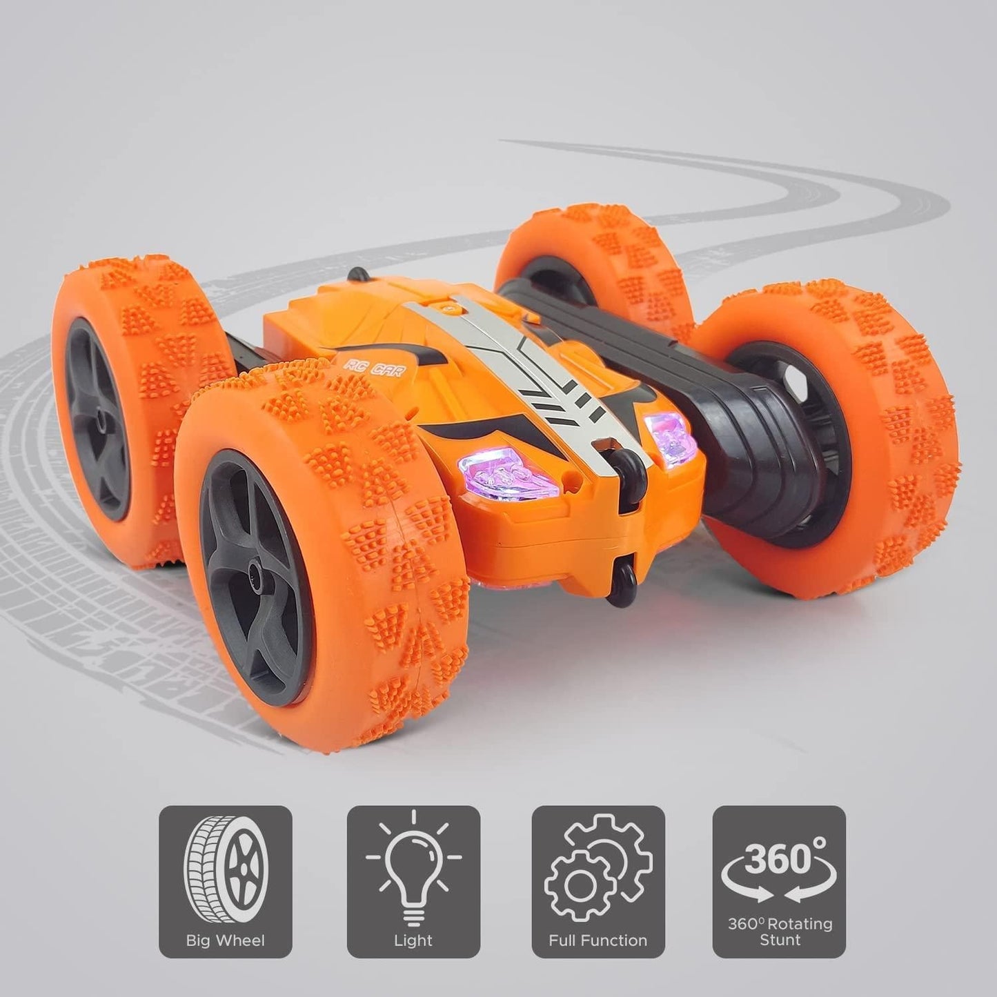 Super 360 deg Car Double Sided Rotating RC Stunt Car, Remote Control Car Toy