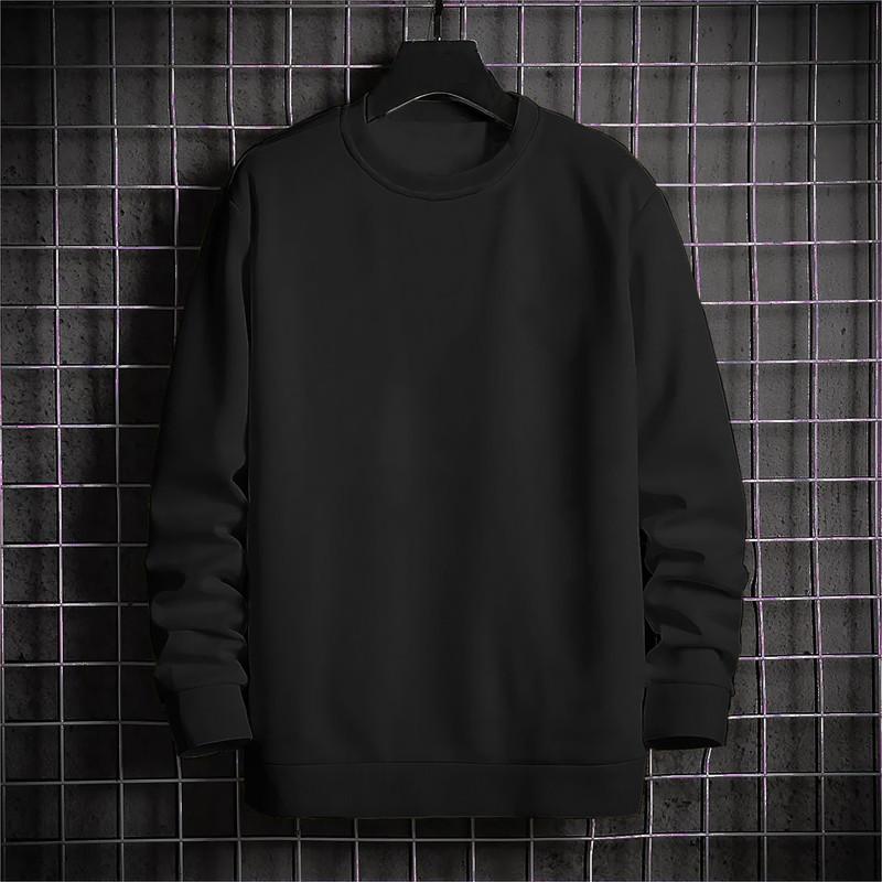 Cotton Solid Full Sleeves Men's Sweatshirt