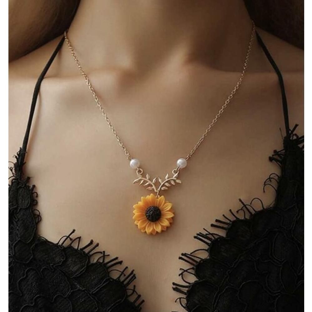 Sunflower Necklace For Women