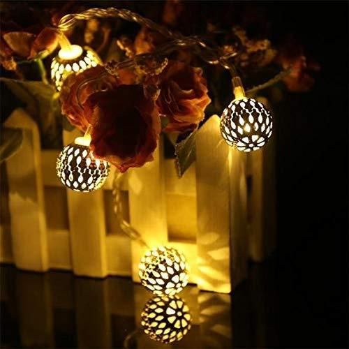 16 Metal Balls Decorative String Lights