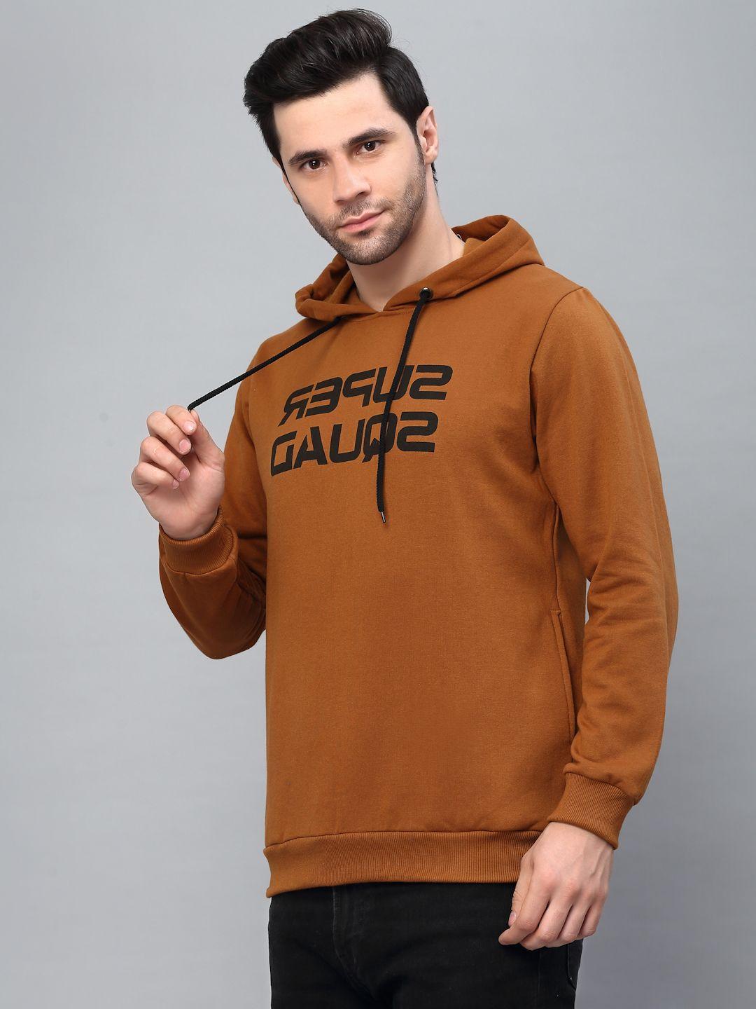 Men Fleece Printed Full Sleeves Regular Fit Sweatshirts