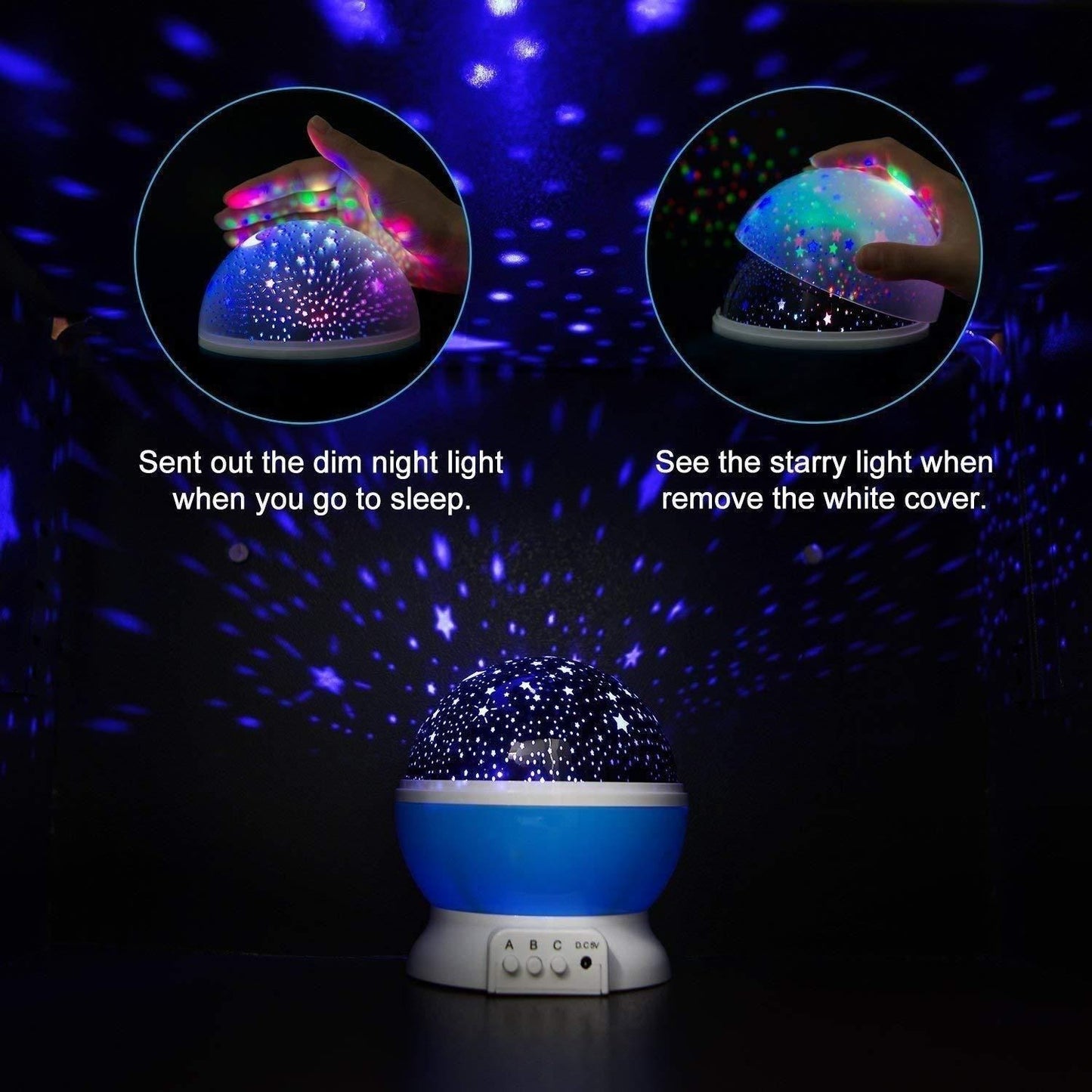 Star Master Rotating 360 Degree Moon Night Light Lamp