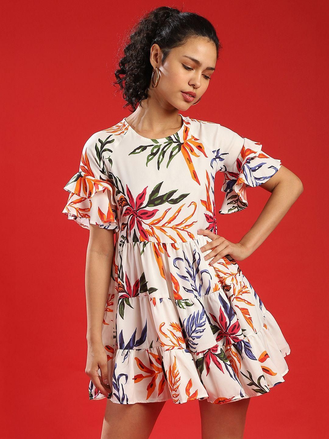 Women's Floral Fit & Flare Dress