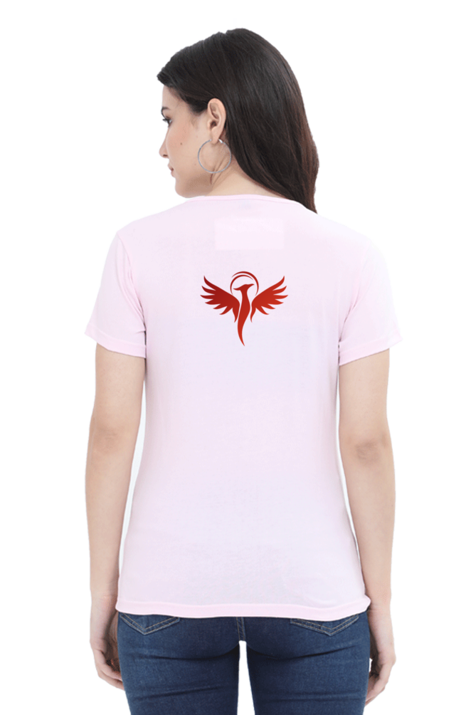 "Embrace Transformation with our Phoenix-Themed Women's T-Shirt!"