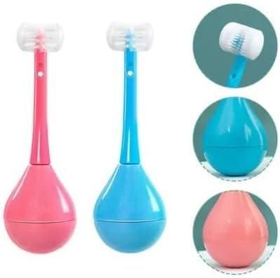 Three Sides Soft Silicone Head Toothbrush  (Pack of 2)