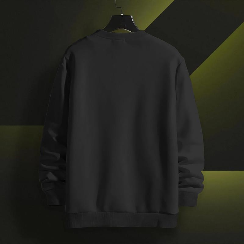 Cotton Solid Full Sleeves Men's Sweatshirt