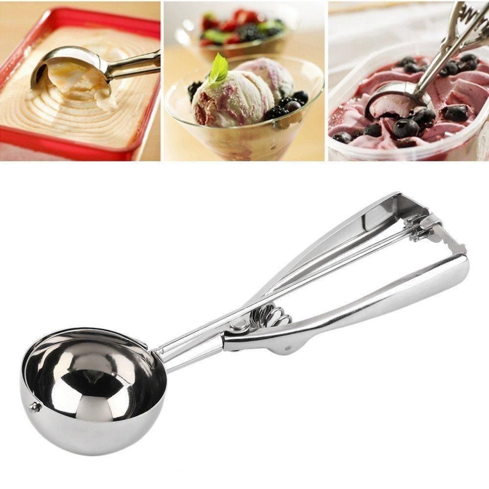 Ice Cream Serving Spoon Scooper with Trigger Release