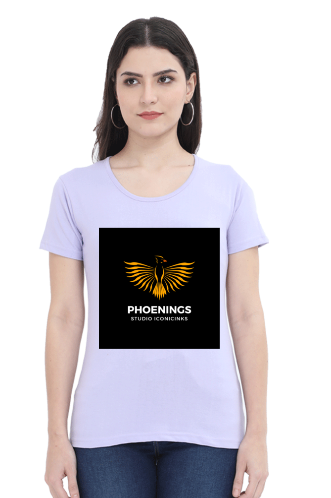 "Embrace Transformation with our Phoenix-Themed Women's T-Shirt!"