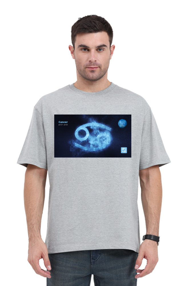 Modernistic Zodiac-Themed Men's T-Shirt