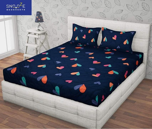 Cotton Fitted Double Bedsheets