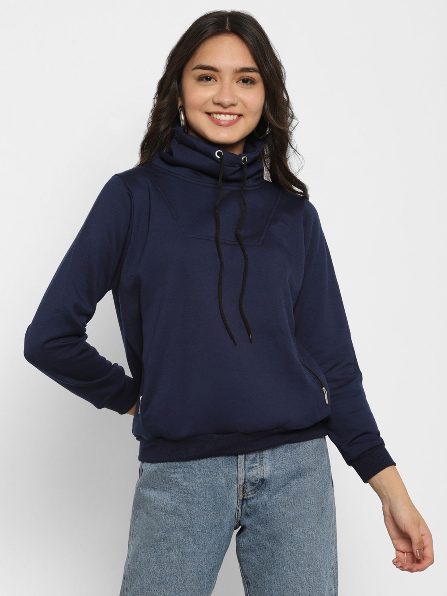 Blue Fleece Women's Hoody