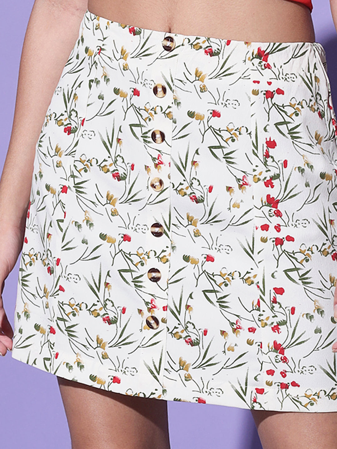 Women's Trendy Floral Print skirt