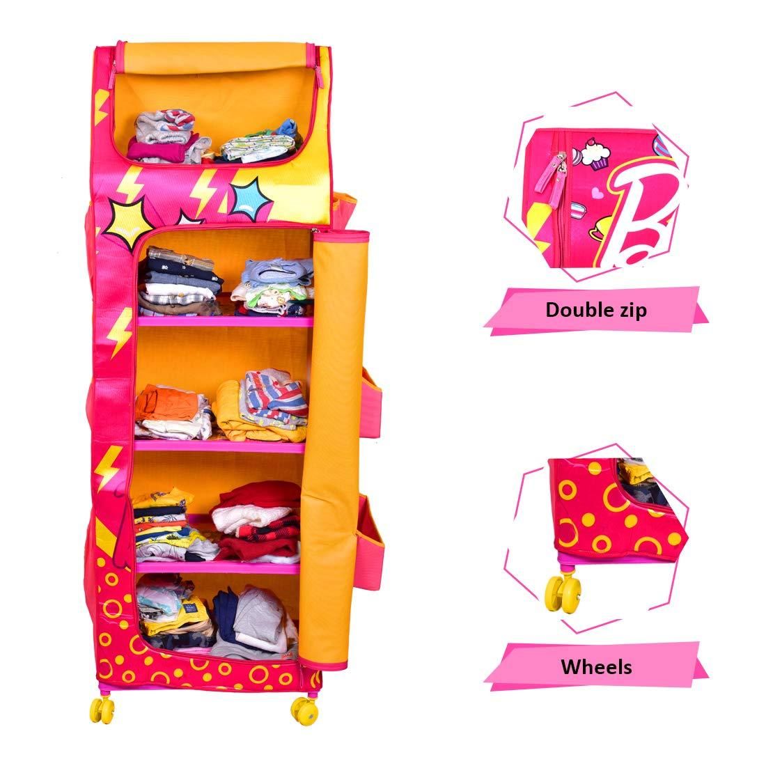 Cloth Organizer - 5 Shelf Folding Wardrobe Organizer