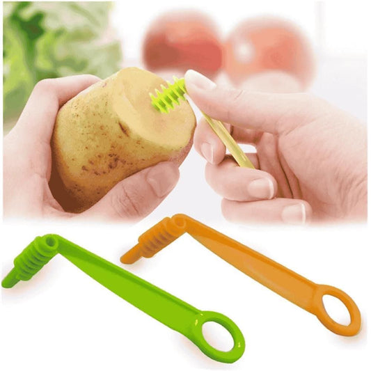 Kitchen Plastic Vegetables Spiral Cutter