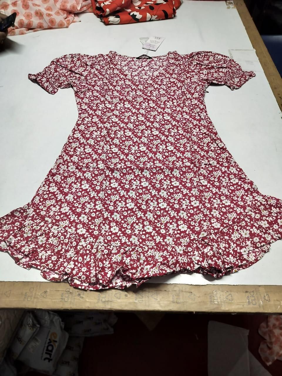 Floral Printed Frill Dress