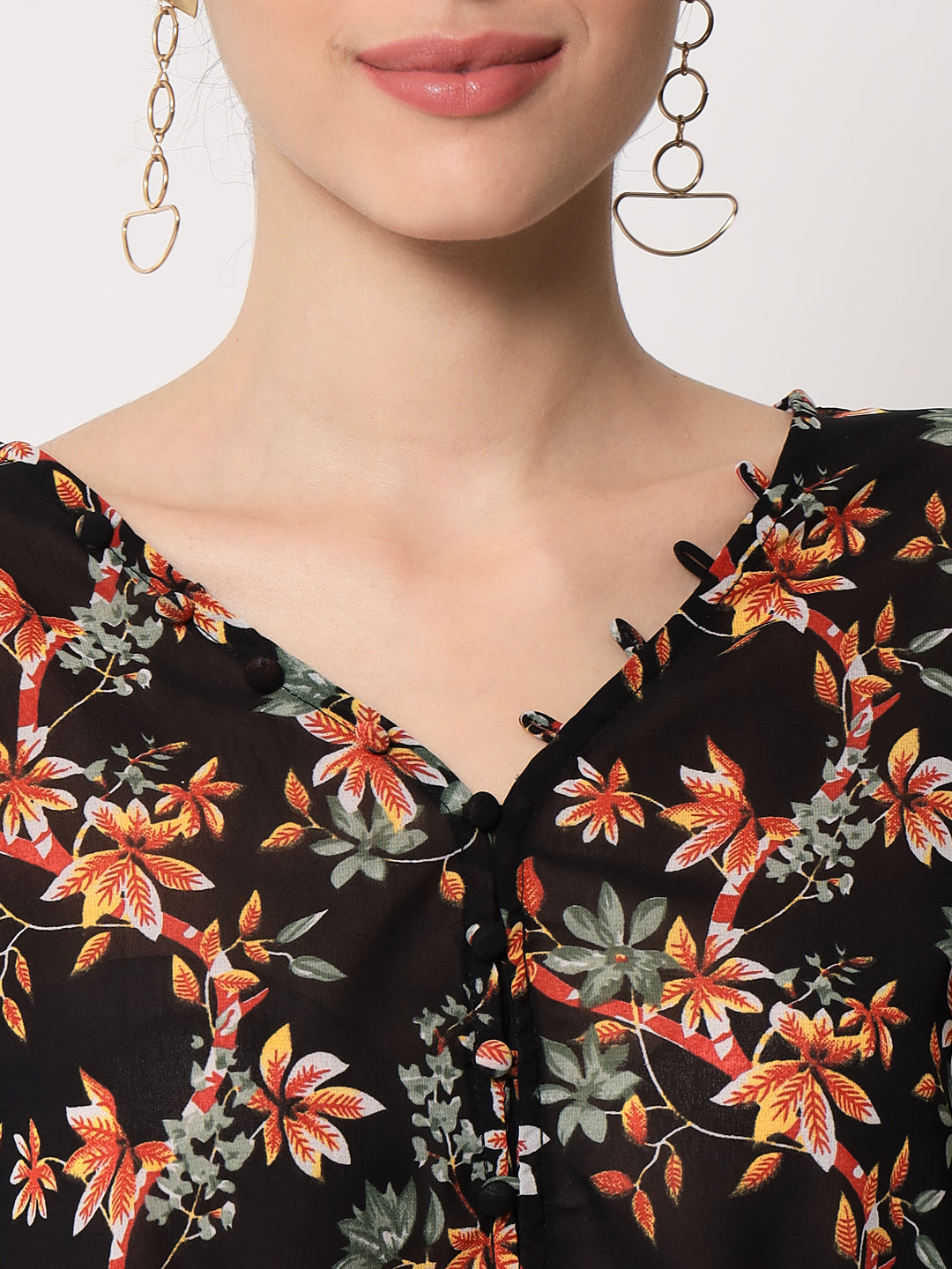 Women's Floral Printed Top