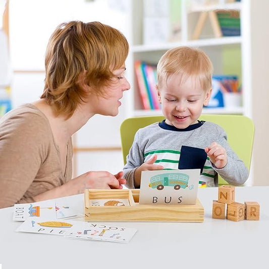 Wooden Blocks Spelling Game