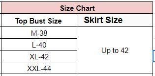 Women Rayon Top with Skirt Sets