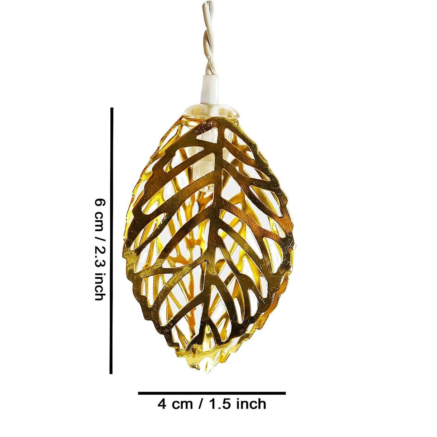 Metal Tree Leaf Shape Decorative LED Fairy String Lights