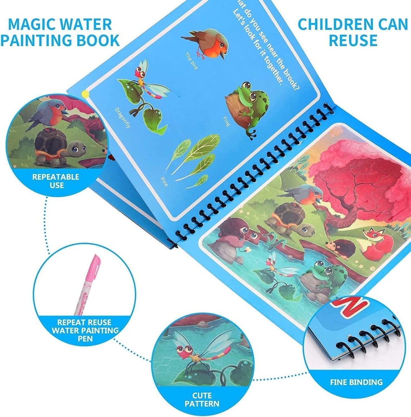 Reusable Magic Quick Dry Water Book