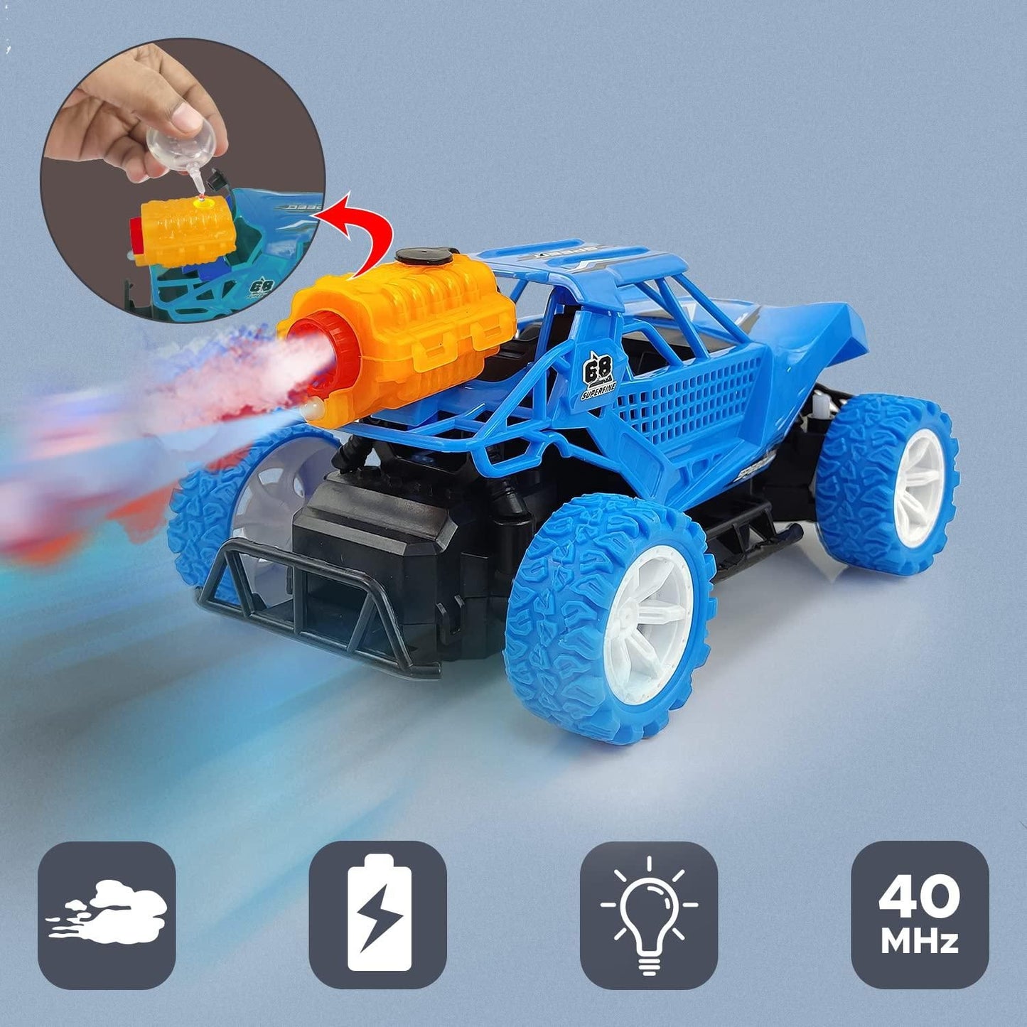 Rechargeable Remote Control Water Spray Runner Climbing Car