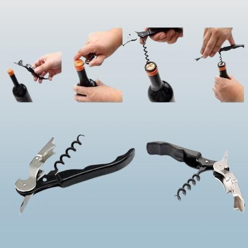 Corkscrew Wine Opener with Foil Cutter