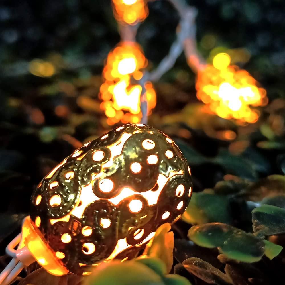 Gold Metal Elegant Ball Decoration Fairy String Lights 14 Metal Elegant Ball