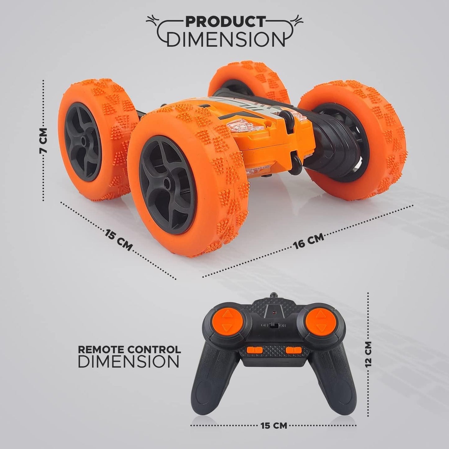 Super 360 deg Car Double Sided Rotating RC Stunt Car, Remote Control Car Toy