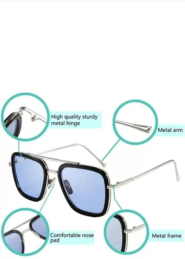 Retro Square  Over-sized Unisex Signature Sunglasses