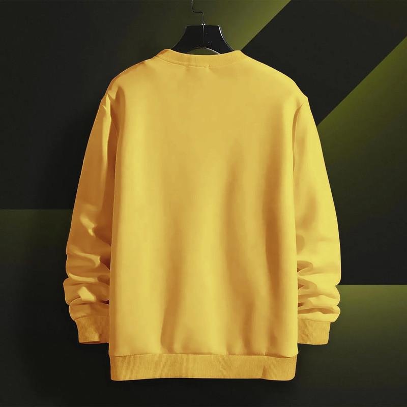 Cotton Solid Full Sleeves Men's Sweatshirt