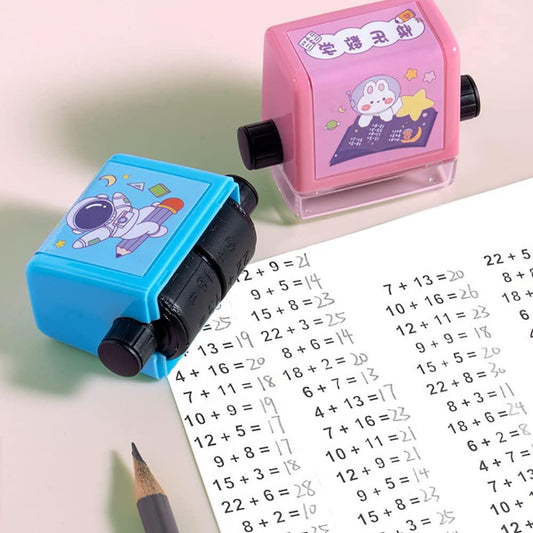 Roller Design Digital Teaching Stamp, Math Stamps Practice Tools