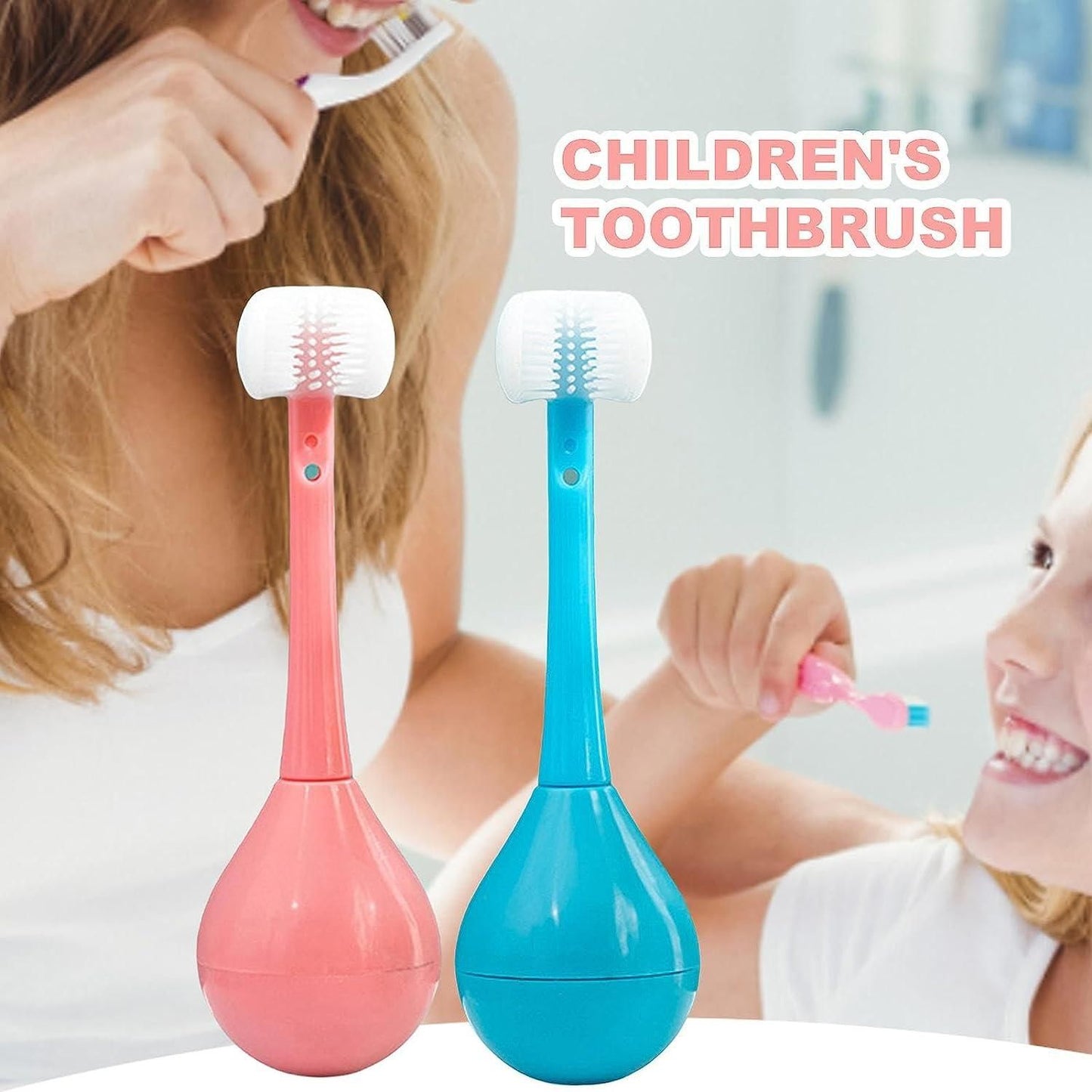 Three Sides Soft Silicone Head Toothbrush  (Pack of 2)