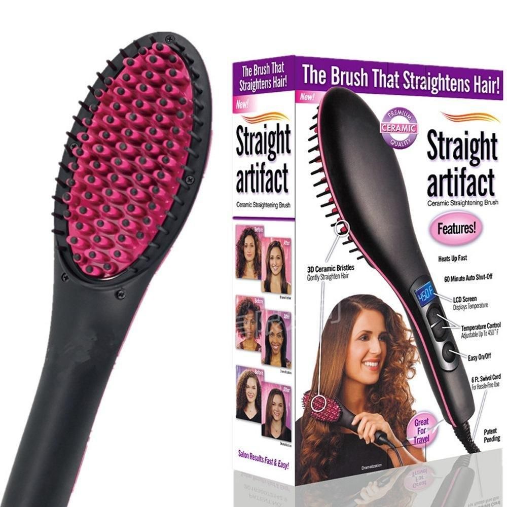 Professional Electric Hair Straightener Brush