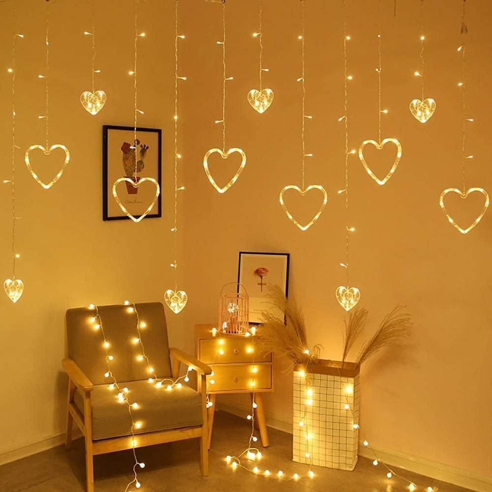 Heart Curtain Light - 5+5 Heart,