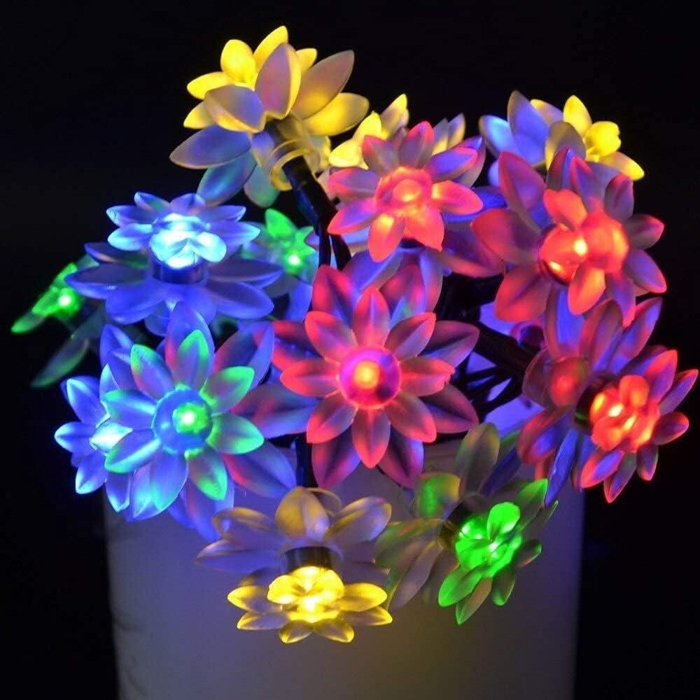 16 LED Lotus Flower Multicolor Decorative String Light