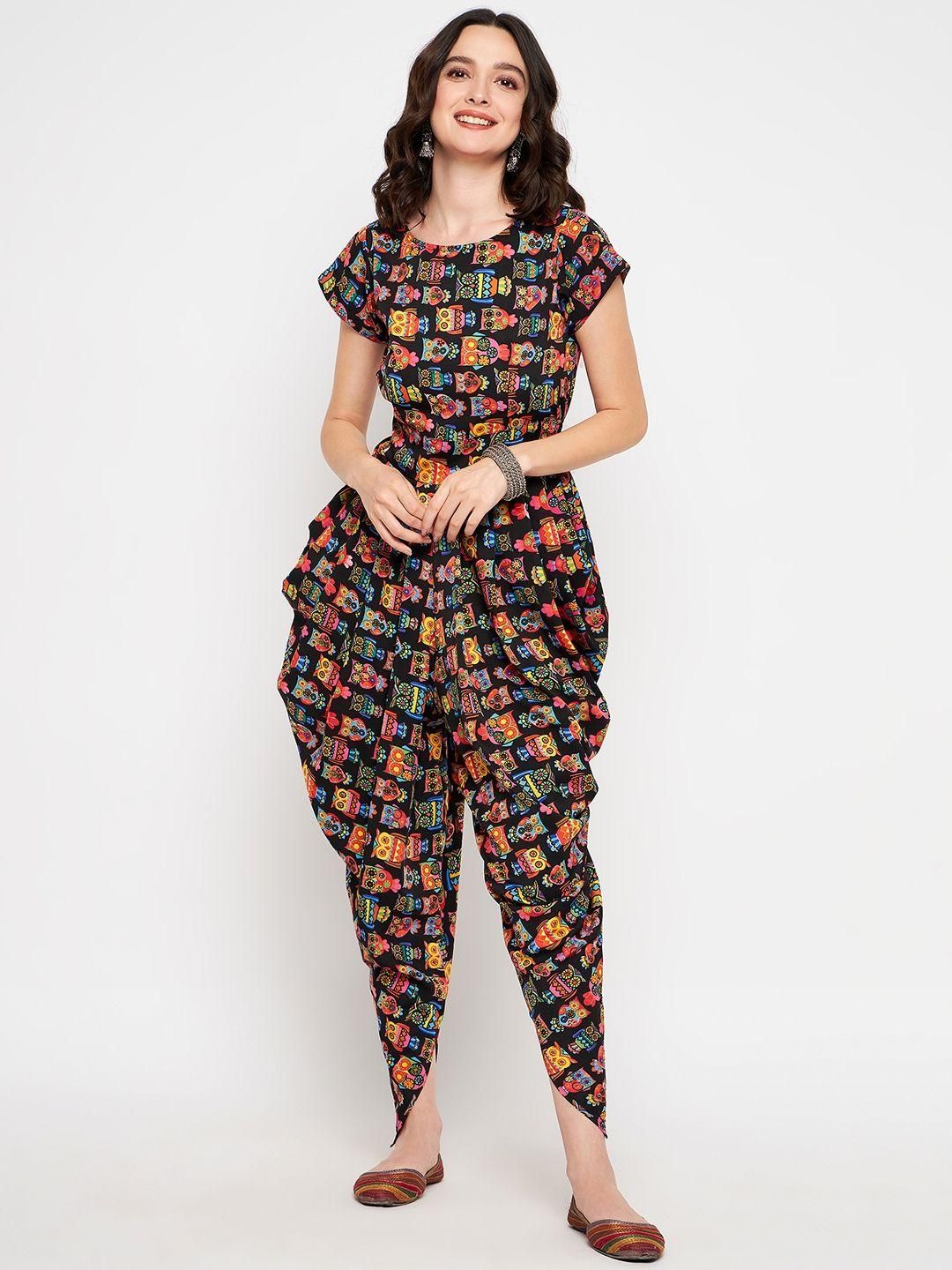 Women's Maxi Printed Dhoti Jumpsuit