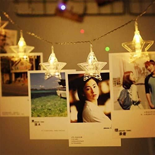 Star Photo Clip Led String Lights 16 Led