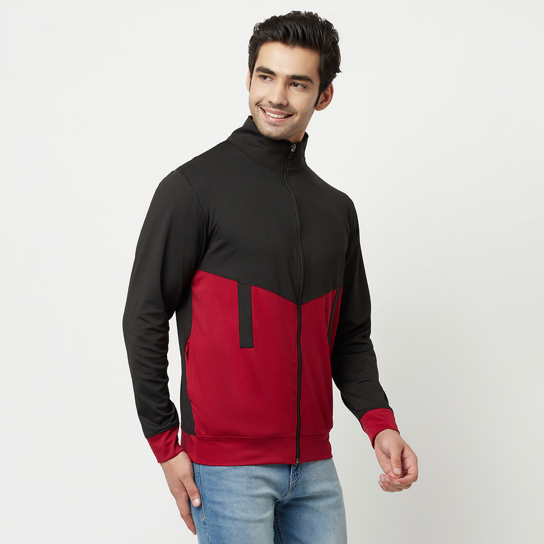 Colorblock Full Sleeves Mens Jacket