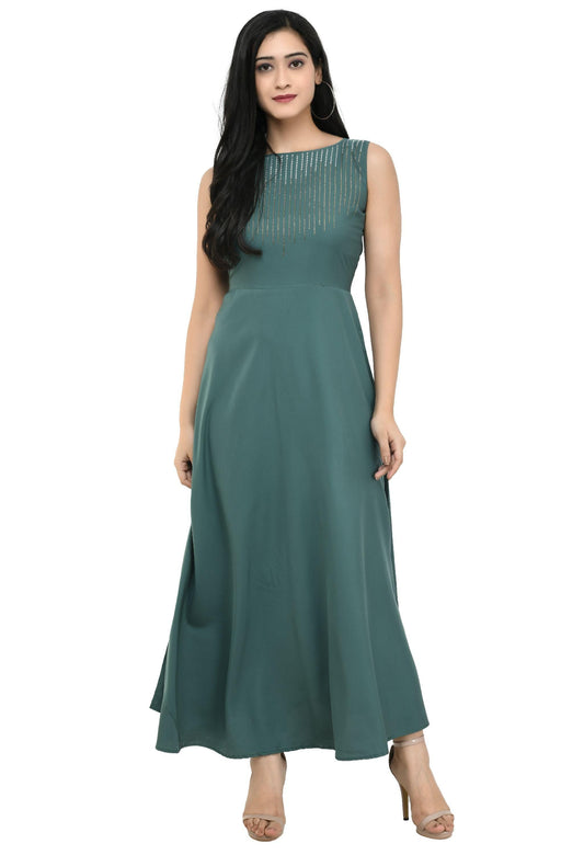 Women's Solid Maxi Dress