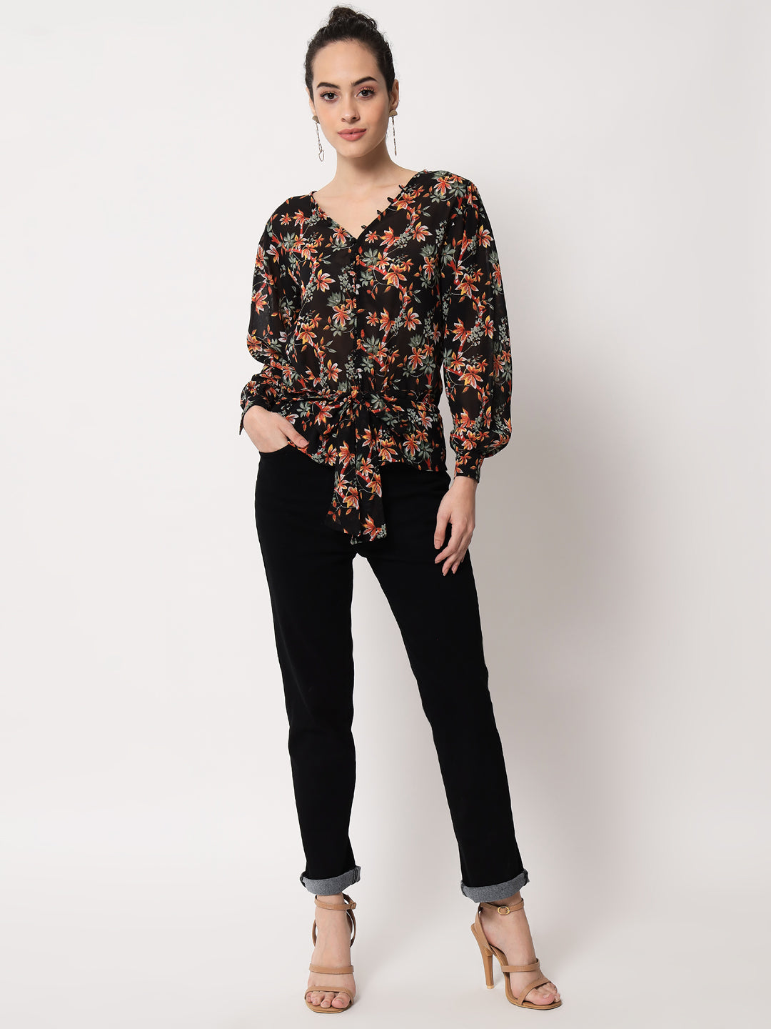 Women's Floral Printed Top